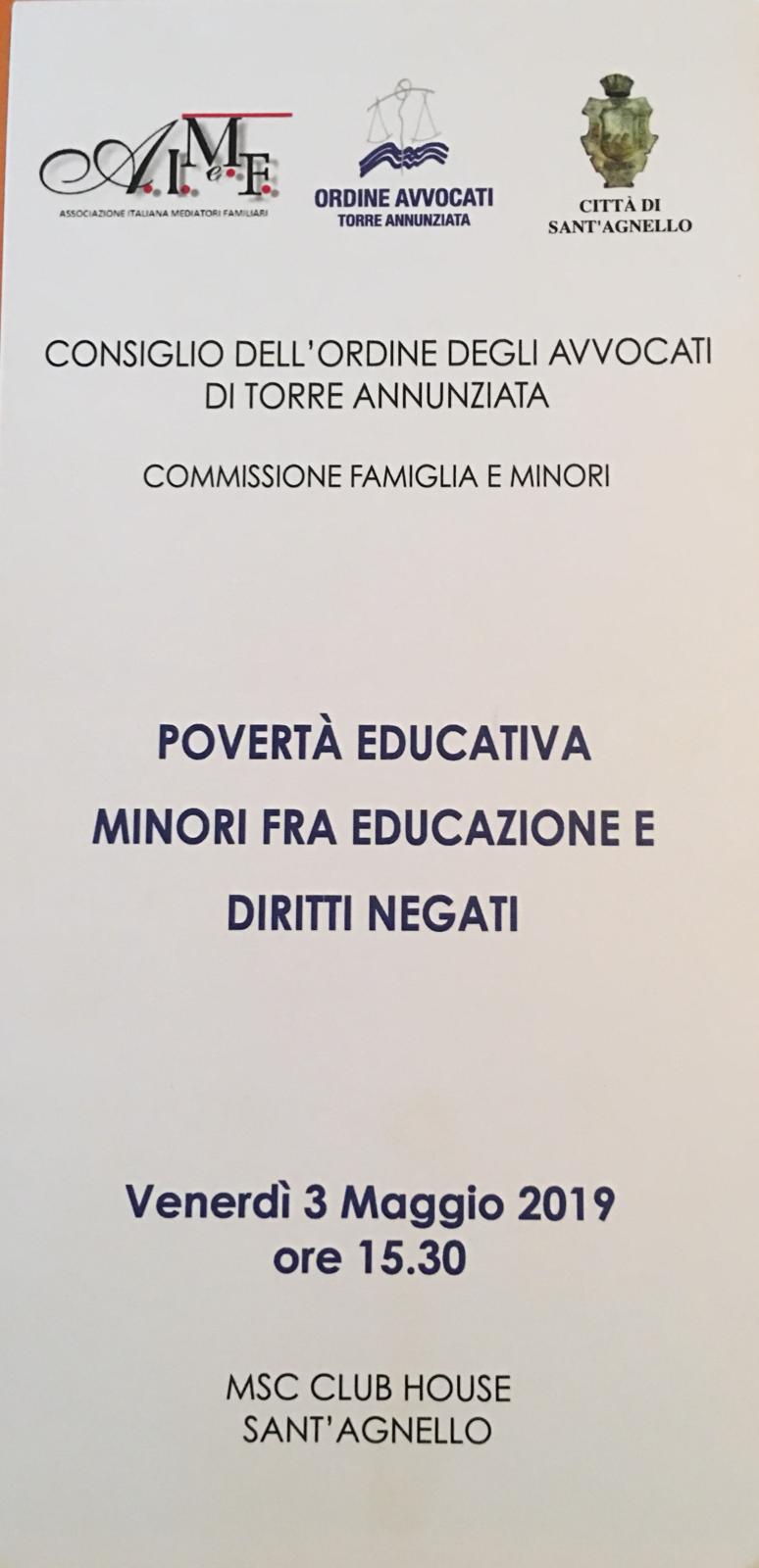 Sant'Agnello, bambini e ragazzi dai diritti negati: confronto tra avvocati e mediatori familiari