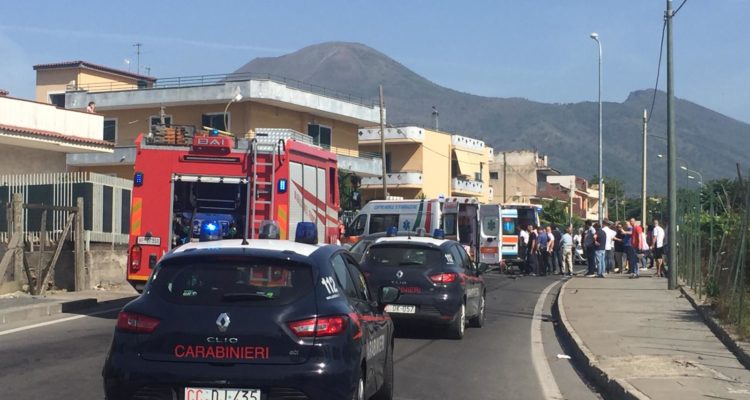 Boscoreale, terribile incidente: grave uno dei feriti 