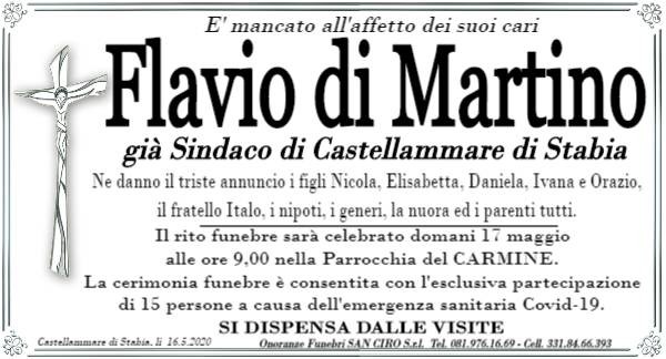Castellammare, l'addio a Flavio di Martino