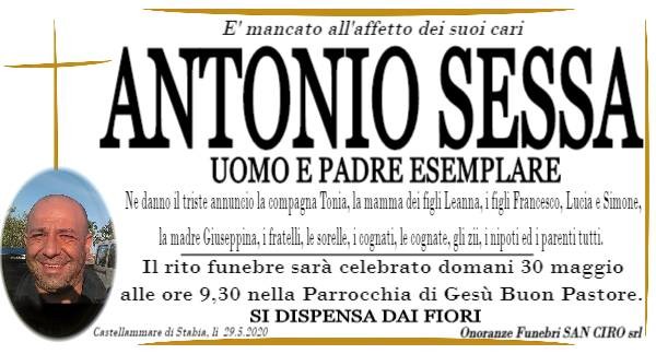 Castellammare, l'addio a Antonio Sessa