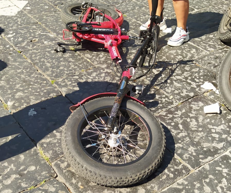 Castellammare, incidente con bici elettrica: si ferisce ragazzo 