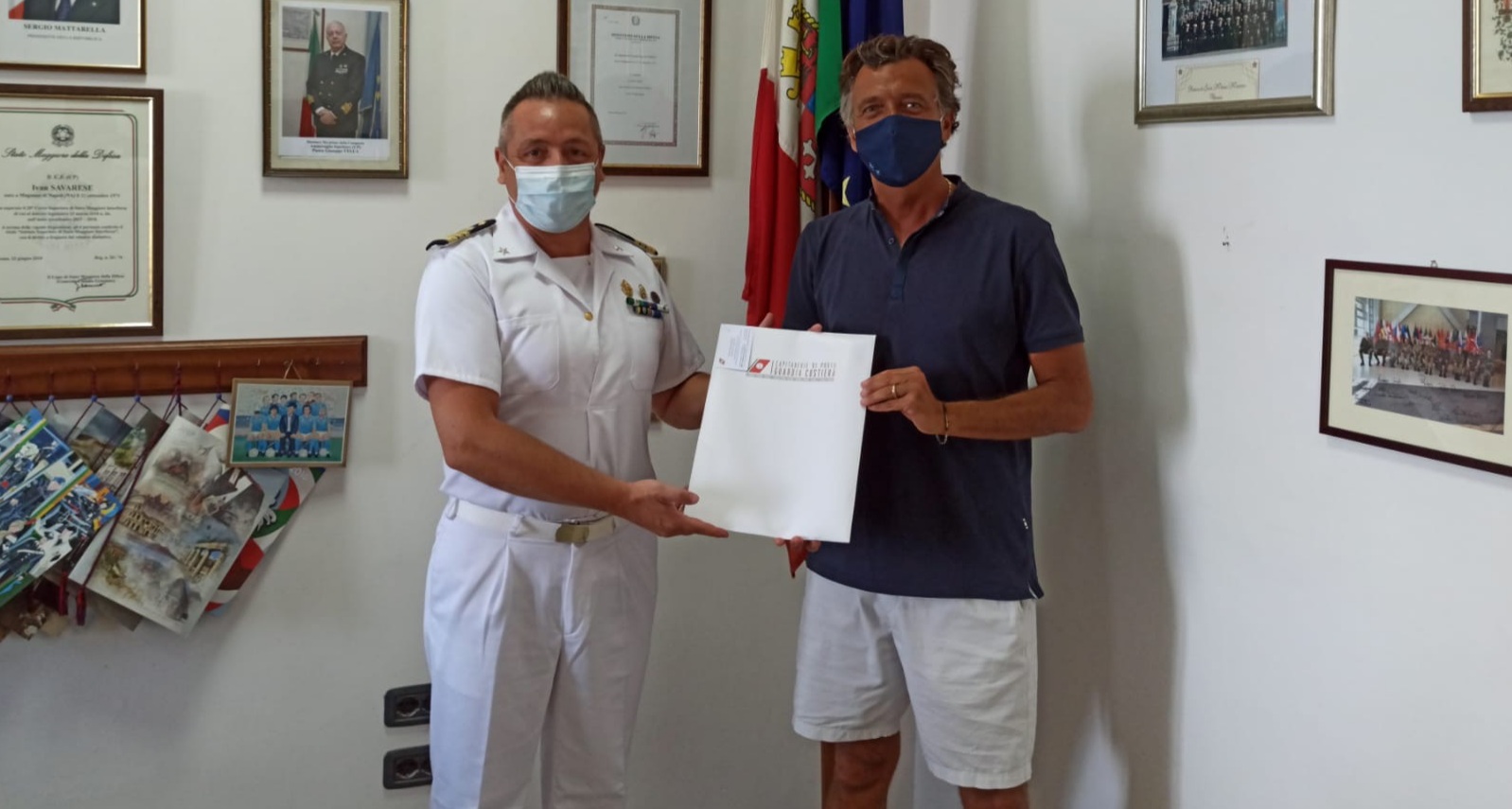A Castellammare la visita del comandante Gennaro Arma