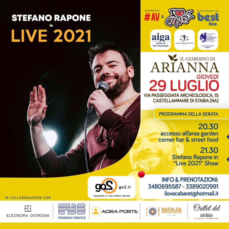 Castellammare, è di nuovo in scena il cabaret: sul palco Stefano Rapone 