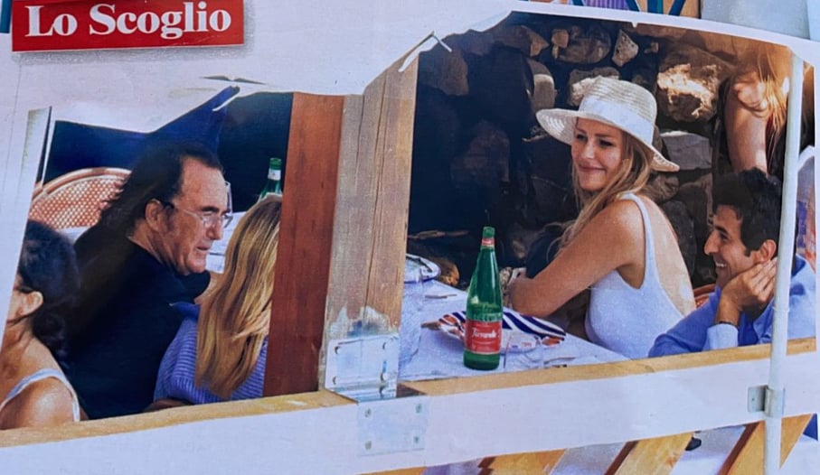 Da Capri a Nerano, Albano fotografato con l'imprenditore Luigi Greco
