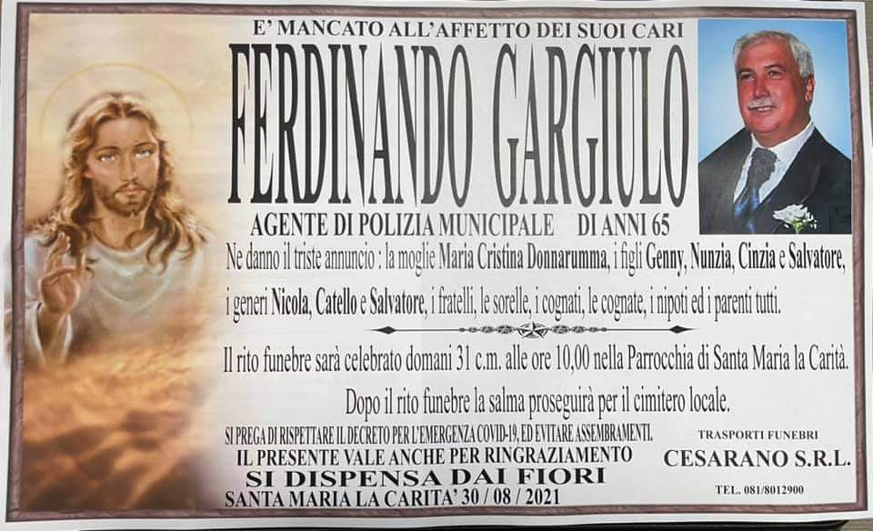 Santa Maria la Carità dice addio al vigile buono