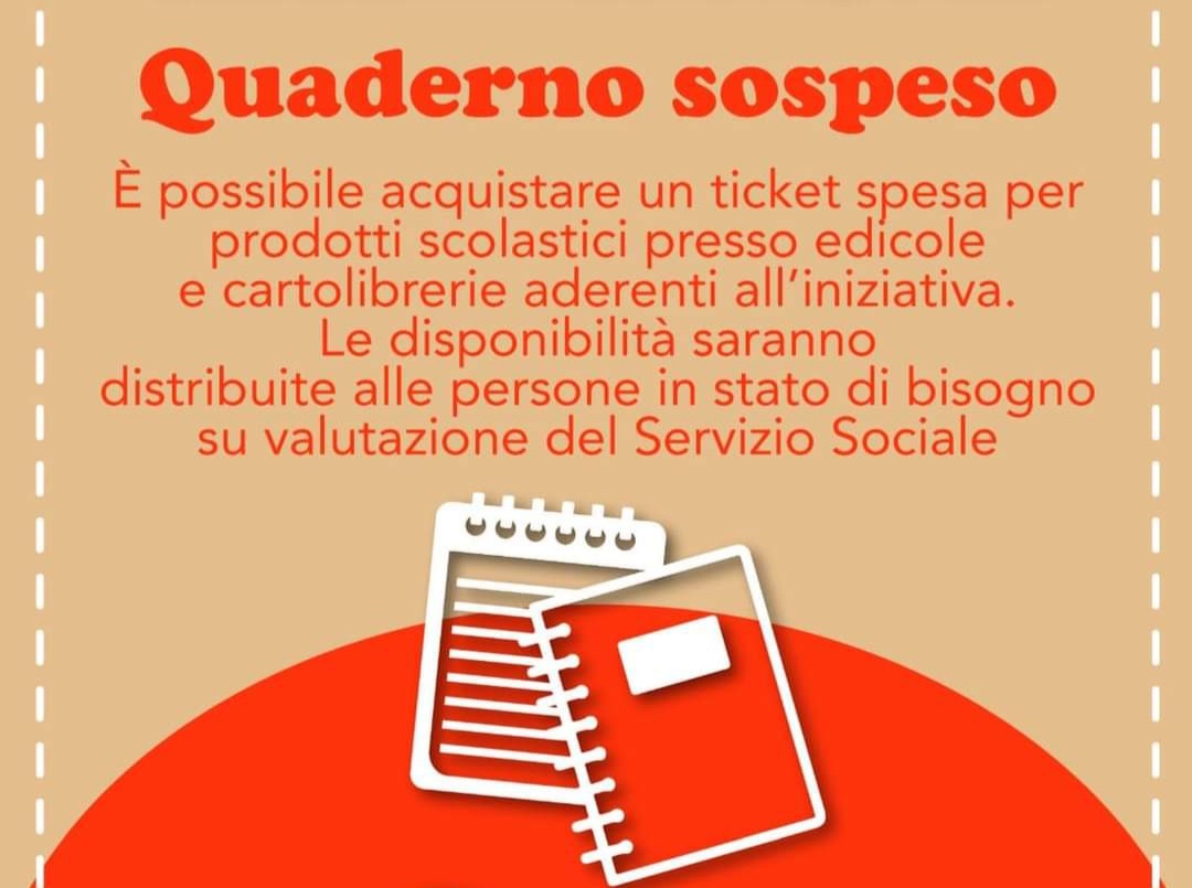Castellammare, il 'quaderno sospeso' per aiutare studenti in difficoltà 