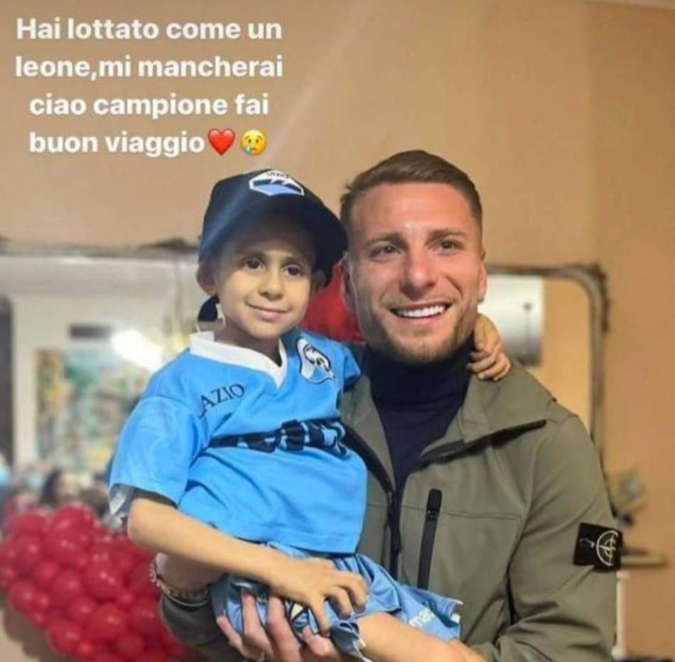 Alessio muore a sei anni, Ciro Immobile: 'Hai lottato come un leone'
