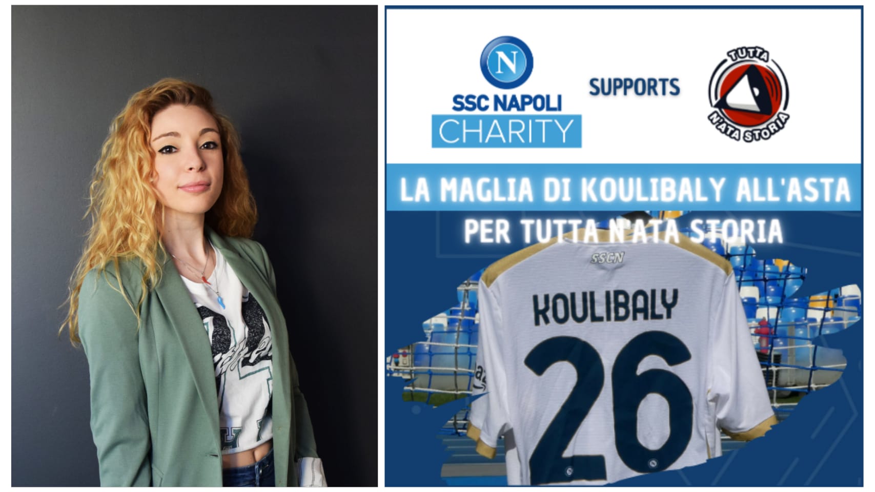 Sant'Antonio Abate, maglia di Koulubaly all'asta per l'associazione Tutta n'ata storia