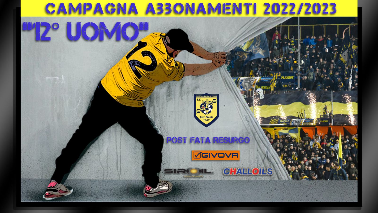 Juve Stabia, al via la campagna abbonamenti 'Dodicesimo Uomo’