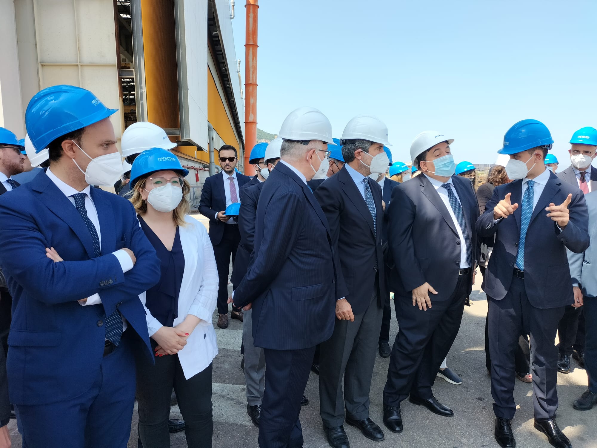 Castellammare, il ministro Di Maio in visita a Fincantieri: 'Avanti con gli investimenti'