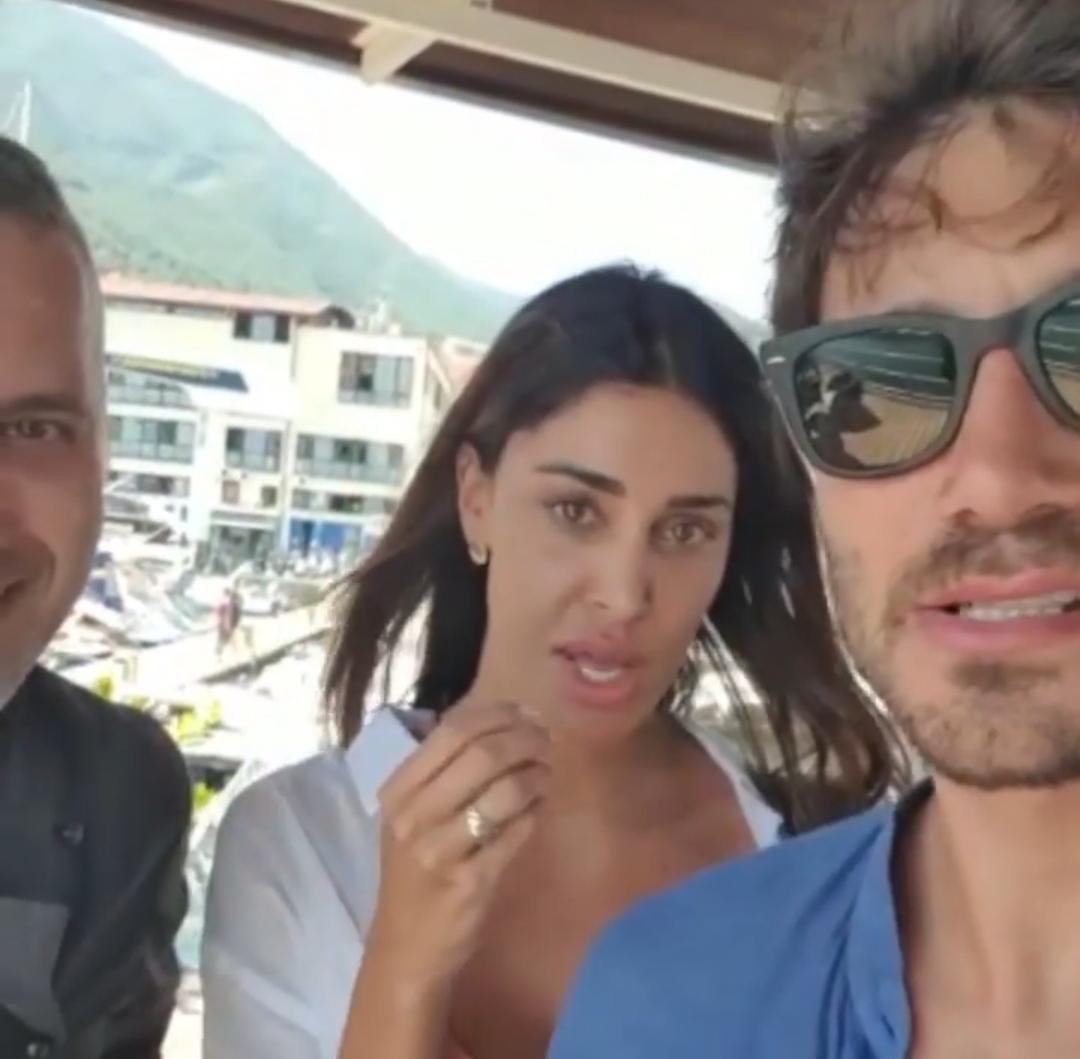 Castellammare, Stefano De Martino e Belen a pranzo sul porto