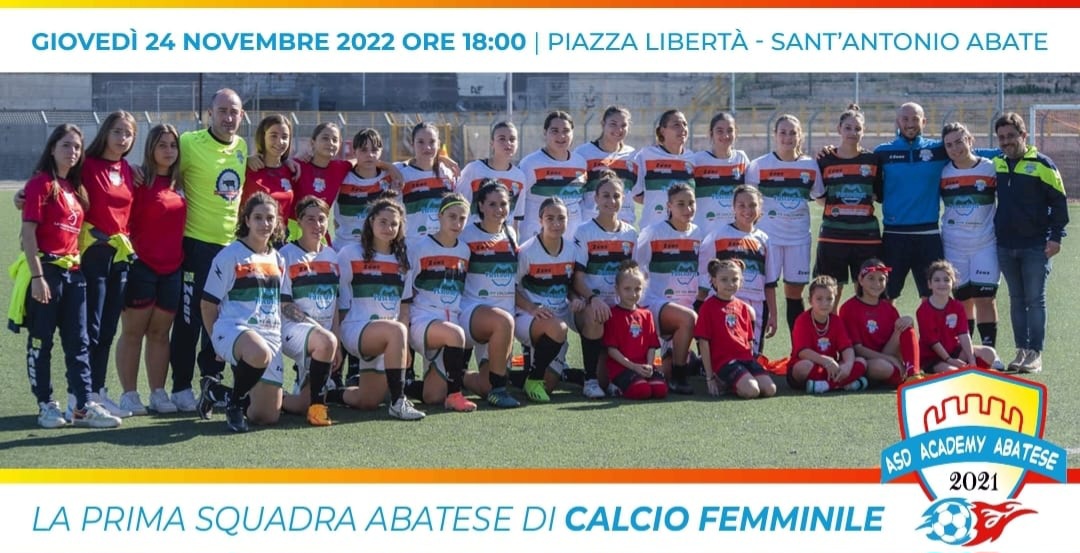 Sant’Antonio Abate, l’Academy Abatese tinge di rosa il calcio della città