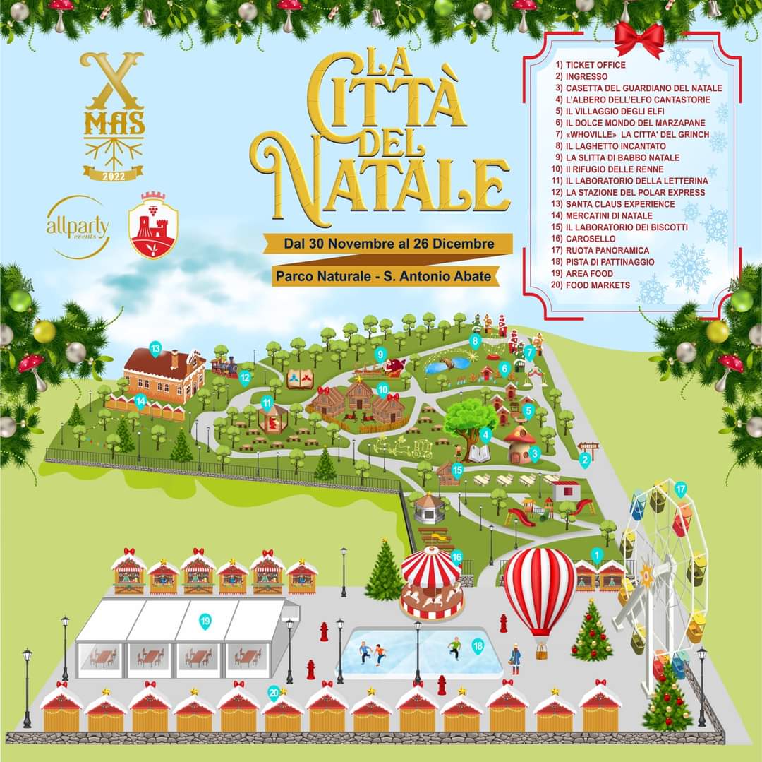 A Sant'Antonio Abate tutto pronto per il villaggio di Natale: ecco come sarà 