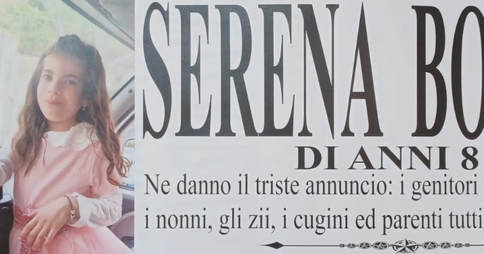 Gragnano a lutto, Serena morta a 8 anni: il giorno dell'addio 