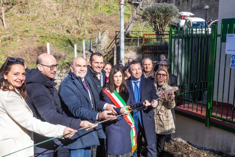 Fiume Sarno pulito entro il 2025, taglio del nastro a Lettere per la rete fognaria 