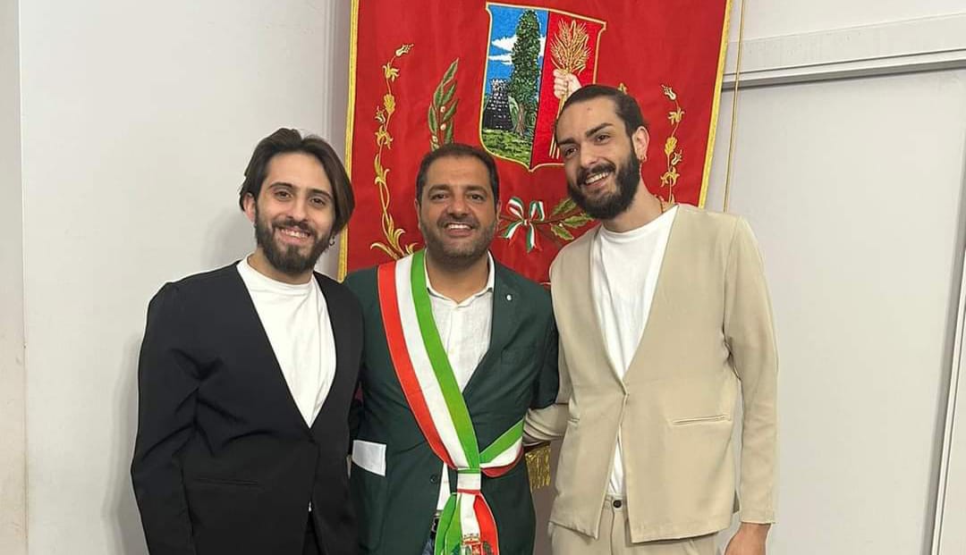 Gragnano, la prima unione civile al comune: 'Auguri a Pio e Alessandro'