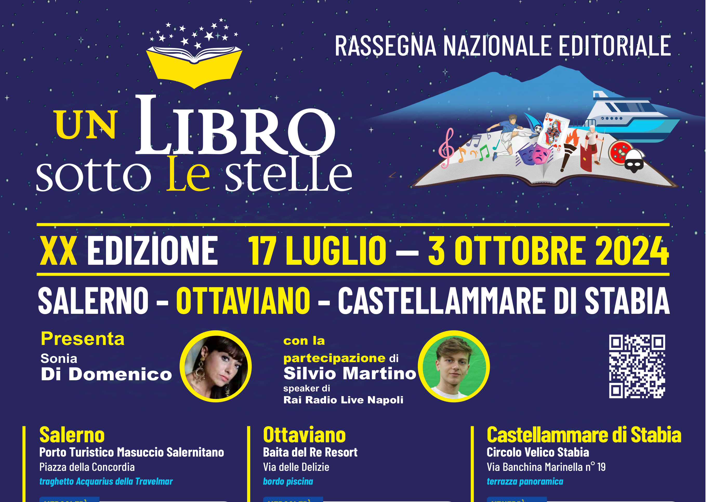 Castellammare, terza tappa di 'Un libro sotto le stelle'