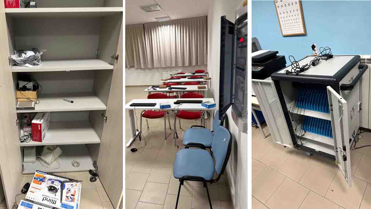 Gragnano. Raid nella notte, rubati 40 computer alla scuola Ungaretti - Fucini