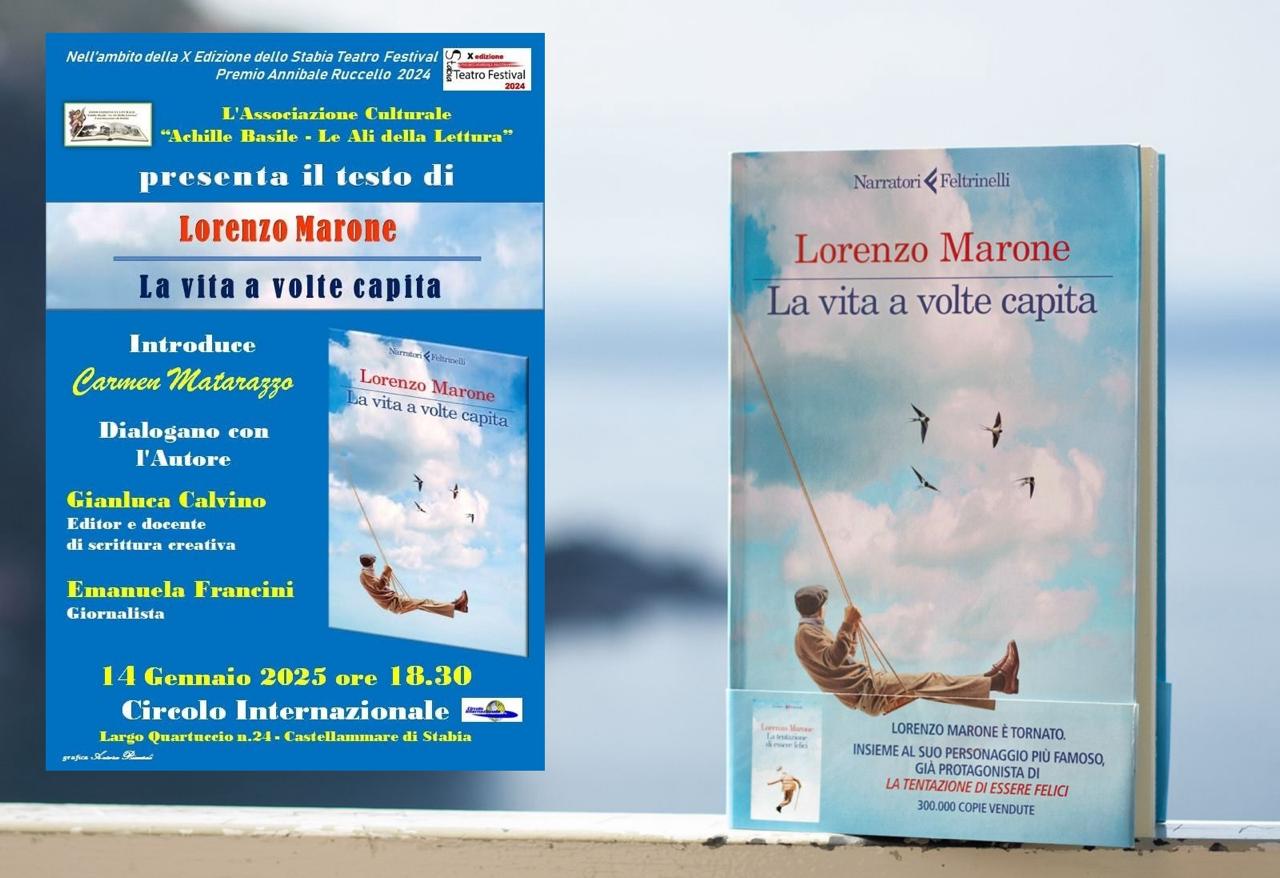 Castellammare di Stabia, Lorenzo Marone presenta il libro 