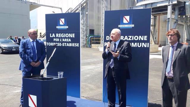 Depuratore ultimato, il governatore De Luca: 