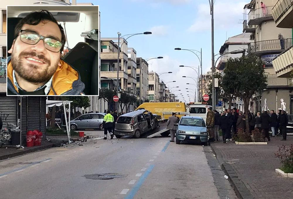 Strage della strada a Pomigliano, travolti in tre: morti un carabiniere e una guardia giurata