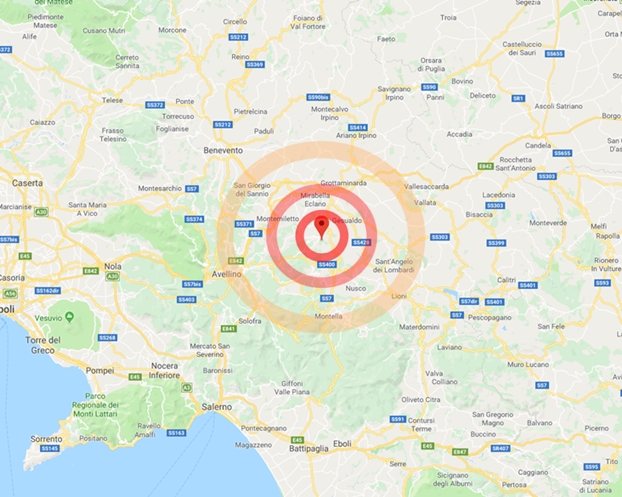 La terra trema in Irpinia, scossa di magnitudo 3.0 alle 12.18