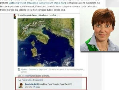 Leghista scrisse su Fb 